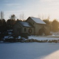 Woodward mill house in winter 